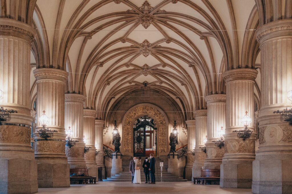 Innenraum des Standesamtes Rathaus Hamburg