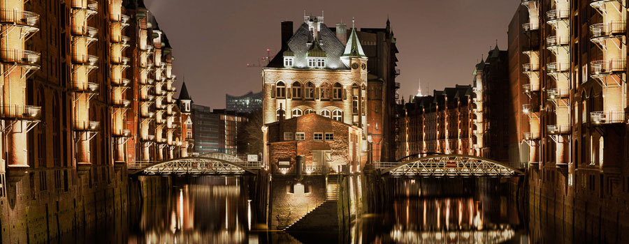 Hochzeitslocation das Wasserschloss in der Speicherstadt in Hamburg