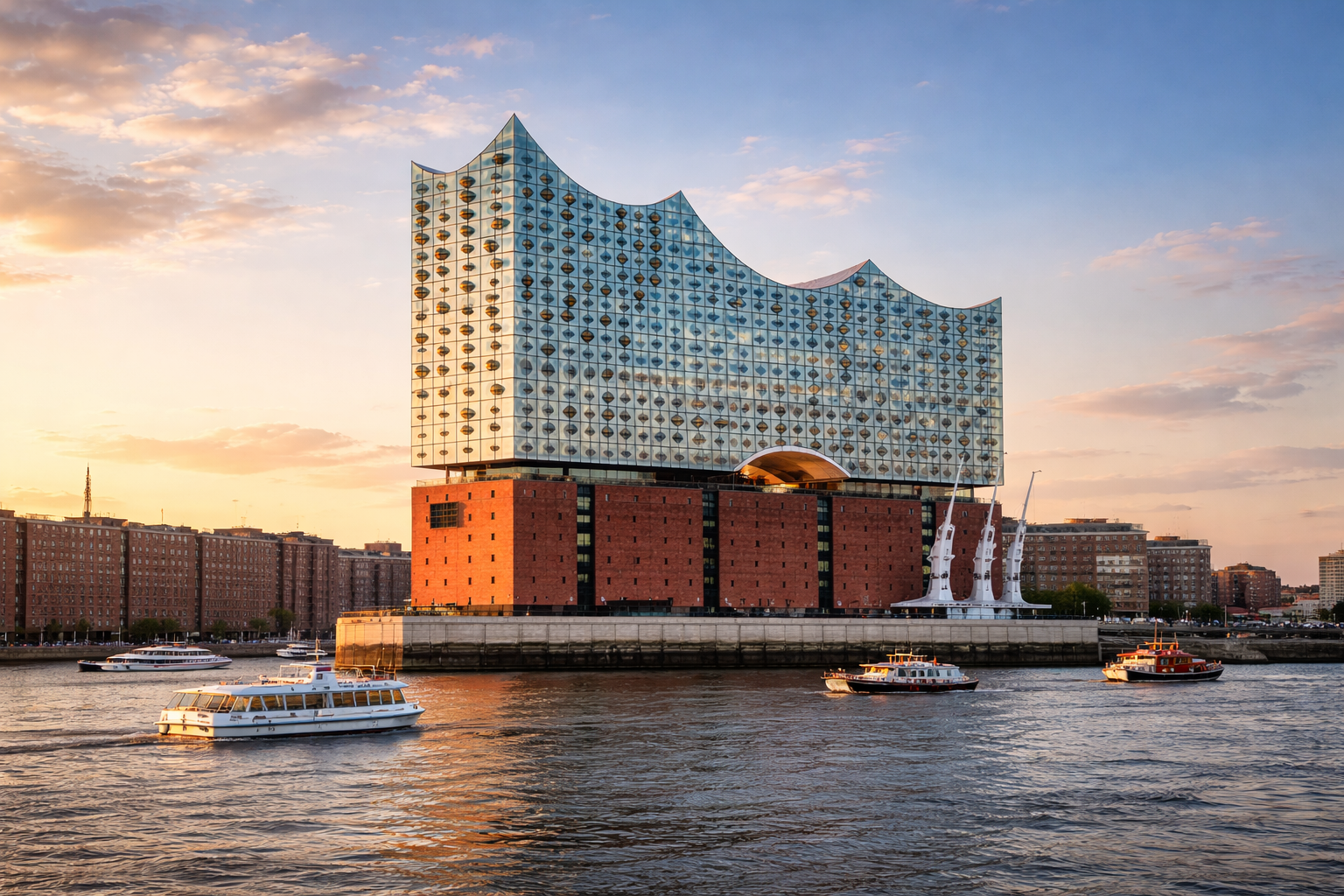 Moderne Hochzeit in der Elbphilharmonie in Hamburg mit Blick auf die Elbe, stilvolles Ambiente für eine exklusive Trauung. Heiraten in der Elbphilharmonie verbindet zeitlose Architektur mit besonderem Hochzeitsflair, umgesetzt durch Hochzeitsplanung von Sophia von Aspern. Elegantes Setting für anspruchsvolle Paare aus Hamburg, Bremen, Hannover und Niedersachsen, geplant von von Aspern Weddings.